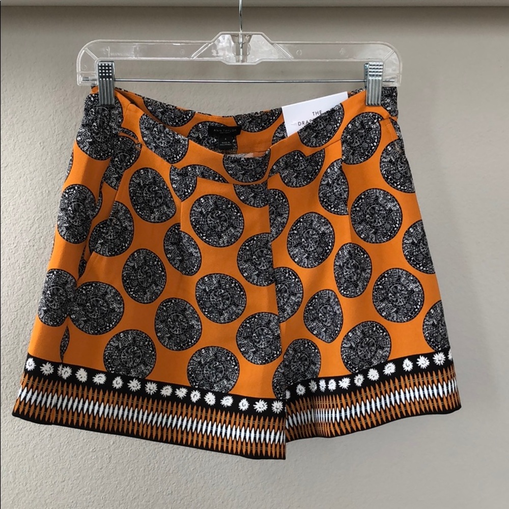 High waisted drapey shorts